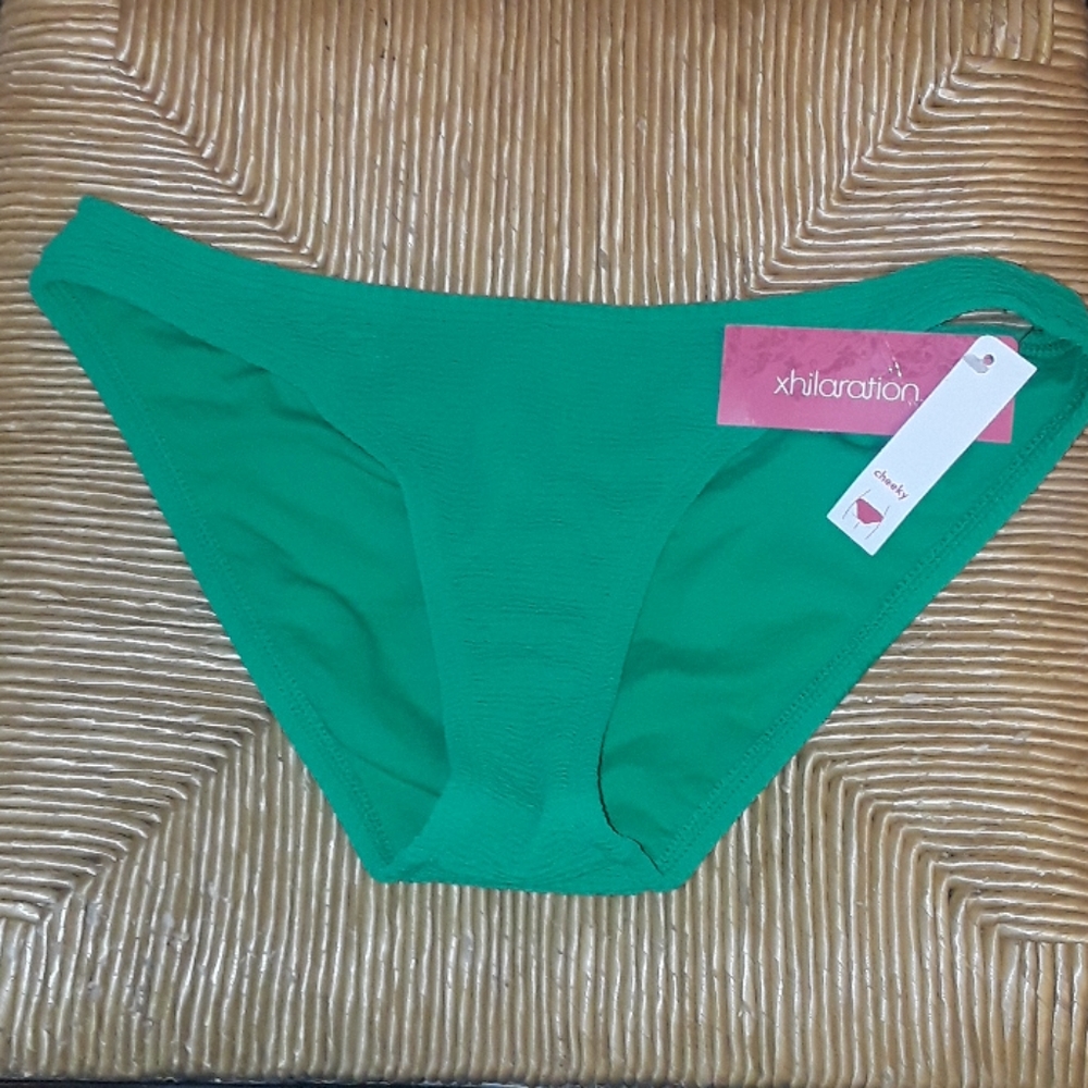 NWT Xhilaration Cheeky Green Bikini Bottoms